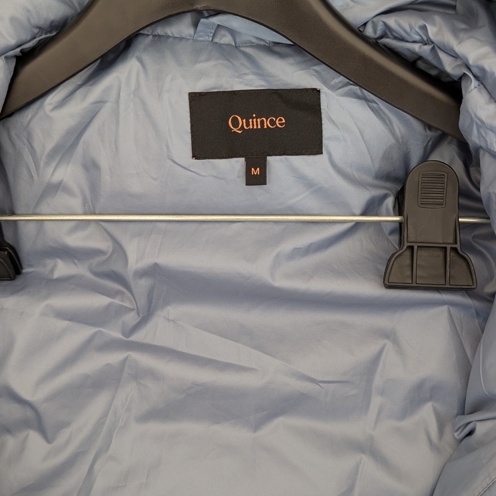 Quince Women's Sky Blue Hooded Puffer Jacket - Picture 5 of 8